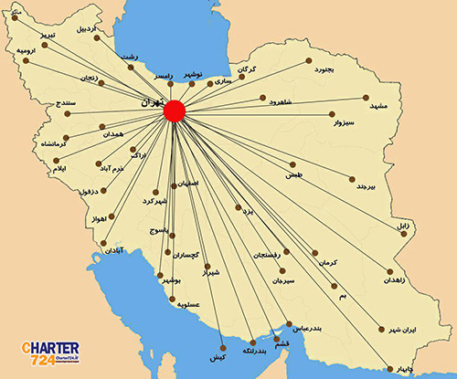پروازهای داخلی فرودگاه مهر آباد